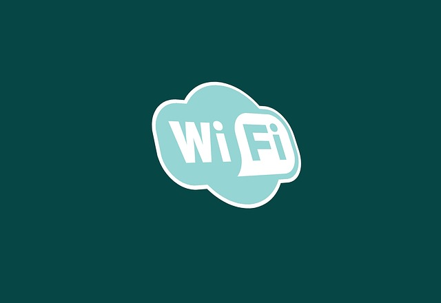 WiFi in Symbol and text in Black background